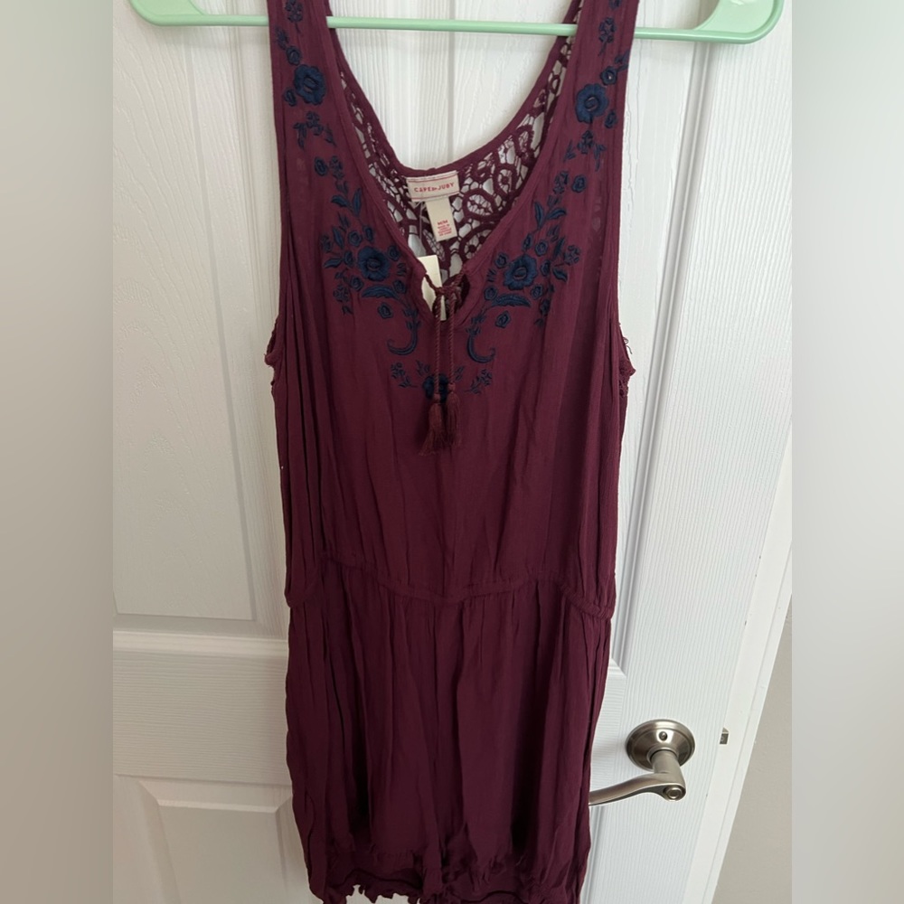 Maroon romper, tags still on!